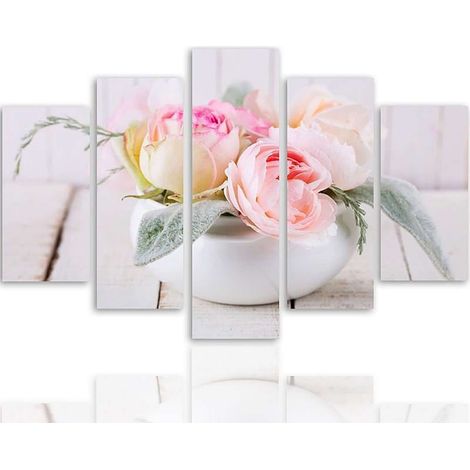 Tableau roses dans un plat - 200 x 100 cm (1/5)