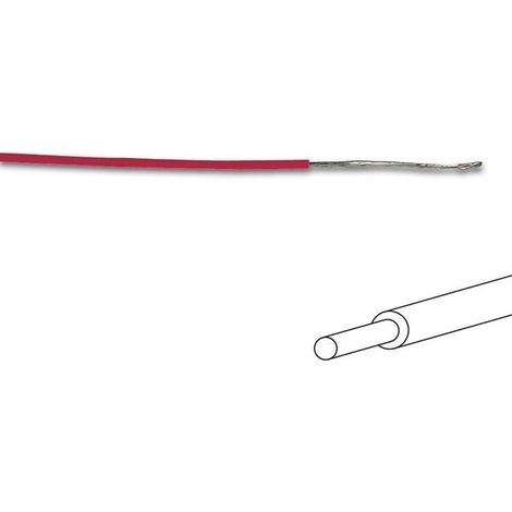 FIL DE CABLAGE - ROUGE - MONOBRIN VELLEMAN MOWMR