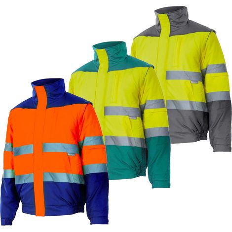 Velilla 161 Warnschutz-Arbeitsjacke - XXL -  Blau/Orange