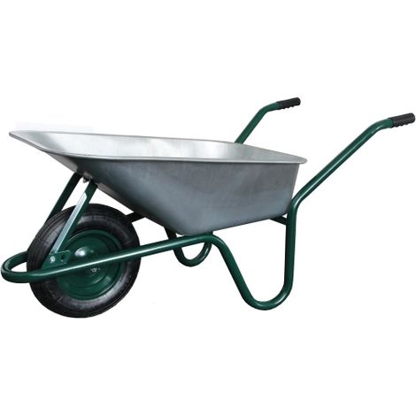 Carretilla de jardín, Taczka, modelo T-070/B 85L, ideal para jardinería doméstica, gran capacidad de 85 litros, estructura resistente y manejo ergonómico