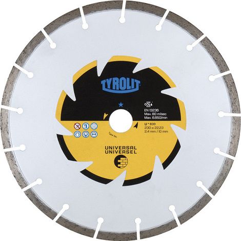 Tyrolit disque de coupe diamant 230 mm argent (1/3)