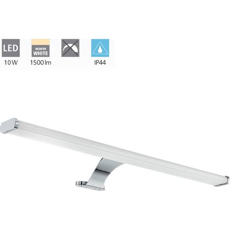 Vinchio 12w lampe miroir a' led, lumie're chaude d'inte'rieur 3000k me'tal couleur chrome 98502 (1/5)