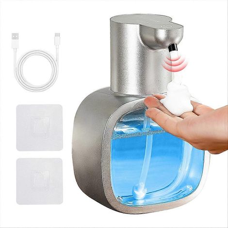Automatischer Wandseifenspender, intelligente Schaumseife, 500 ml Flüssigseife, nachfüllbar, Induktionssensor (1/5)