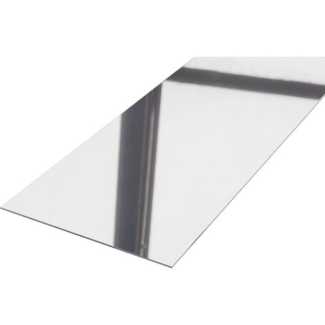 Dekorative Wandleiste aus Edelstahl 100 mm x 2700 mm -Silber poliert (1/5)