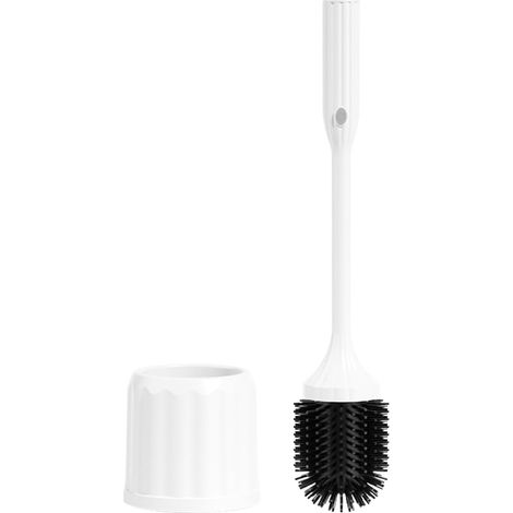 Ensemble brosse de porte WC compartiment nettoyage pour salle bain , compacts poils robustes , suppo (1/5)