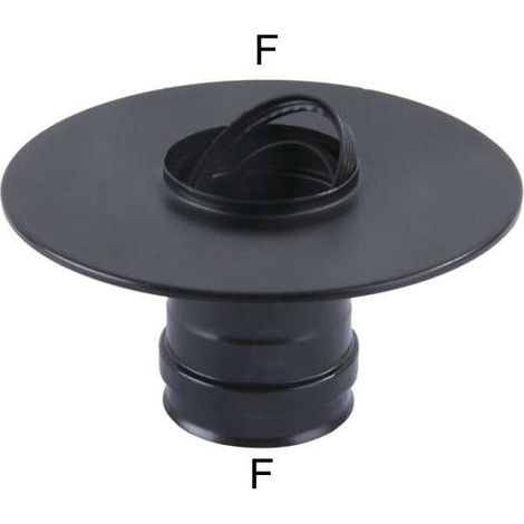 Rosone Inox 8 Guarnizione Nero Pellet 300 Maral (1/2)
