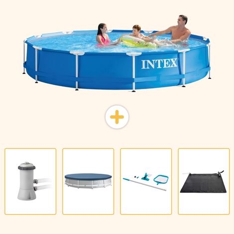 Intex Piscine Tubulaire Ronde - 366x76 cm - 5-pièces  S241 (1/5)