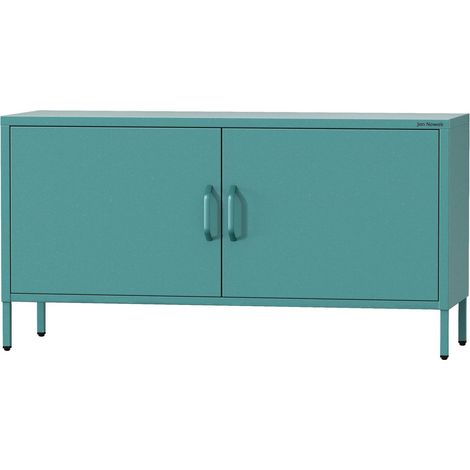 Meuble de TV industriel ROSA, 1150 x 595 x 400 mm, Modern: turquoise (1/5)