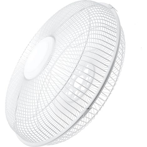 Housse de Protection pour Ventilateur Pied Protection Ronde Avant et Arrière pour Ventilateur Électrique Blanc Lavable Installation Facile 30 cm (1/5)