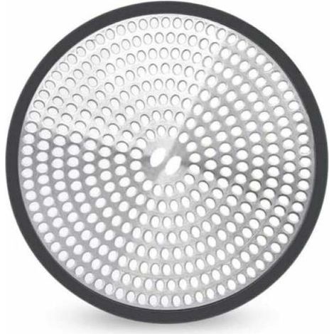 colador de pelo de acero inoxidable de 11 cm, antiatascos, para cocina y baño. (1/5)