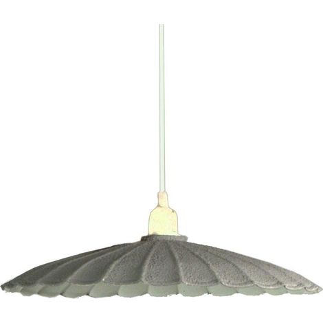 Lampadario metallo vintage bianco/grigio con attacco cmø25 (1/2)