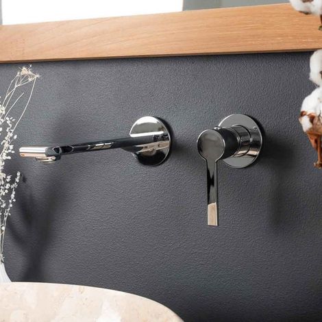 Grifo de pared para lavabo Tamisa cromado