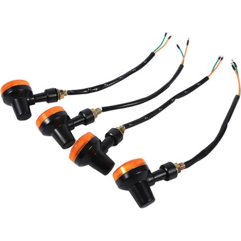 intermitentes para motocicleta, 12 V, LED ámbar, de plástico ABS, para M SZRH AM (1/4)