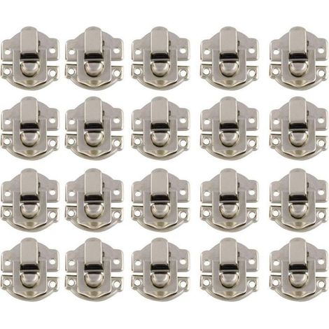 Loquet et targette,Promotion, Boîtes Petite Taille Rétro Fermoir Métal Verrouillage Moraillon Vintage Boîte Porte Coque Coffre Fer (1/4)