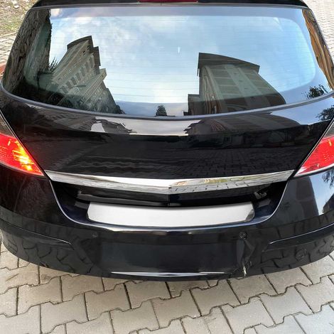 OMAC Ladekantenschutz Stoßstangenschutz für Opel Astra J Schrägheck 2009-2015 – Edelstahl Chrom (1/5)