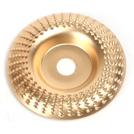 Disque à moulurer de 10 cm pour meuleuse d'angle - Disque de façonnage du bois en acier à haute teneur en carbone, disque de sculpture sur bois pour meuleuse d'angle pour la découpe, le meulage et le  (1/5)