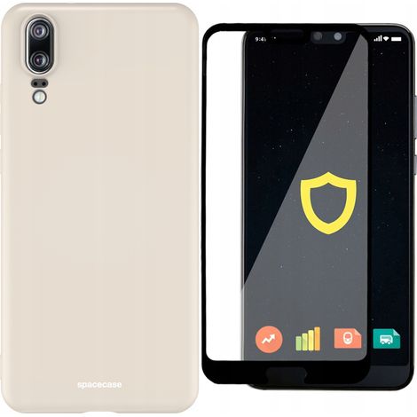Matte Silikonhülle für Huawei P20 + Glas (1/5)