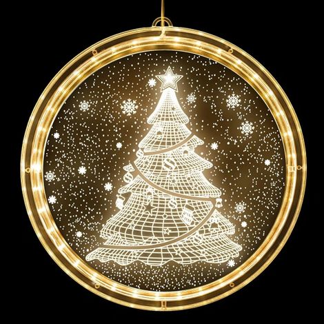 Dekorationer för fenêtres de Noël Lumière de à Led à grandA (1/3)