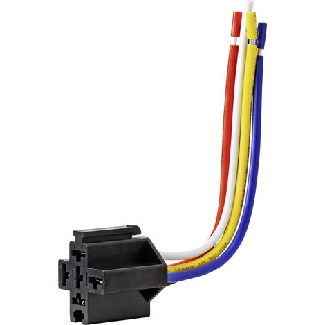 TRU COMPONENTS JD1912-40A Kfz-Relaissockel    (L x B x H) 26.5 x 32.4 x 27.8 mm  1 St.
