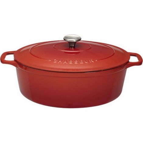 Cacerola ovalada de hierro fundido esmaltado 33cm rubí sublime - PUC473358 - Chasseur -