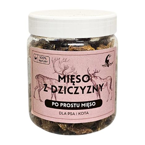 Carne di cervo liofilizzata 80 g per cani e gatti Vitamine del gruppo B Ferro, fosforo, zinco SAPORE SANO