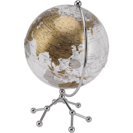 Globe terrestre lumineux rotatif avec guirlande lumineuse pour décoration intérieure (1/5)
