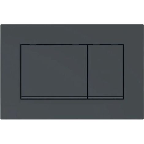 Plaque de Commande Sigma30 pour Chasse d'Eau, Noir Mat, Design Élégant et Moderne (1/2)