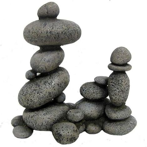 Zen Stone Rocher de Décoration pour Aquariophilie, L (Lot de 1) L (Lot de 1) (1/3)
