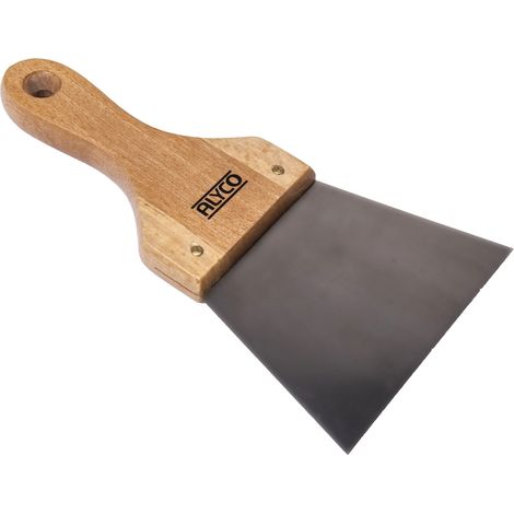 Spatule inox manche en bois 120mm