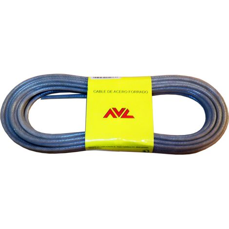 Cavo AVL in Acciaio 3,5 mm Plastica Semitrasparente 15 m