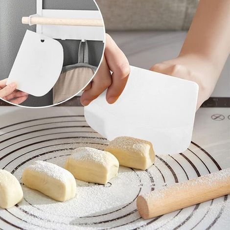 Dänischer Schneebesen, Bäckermesser, Teigrührer für dänisches Gebäck, Brotbackmesser, Teigschneider und dänisches Schneebesen-Set, Schneebesen für Pizza, Kuchen, Gebäck, Teig-Crezuo