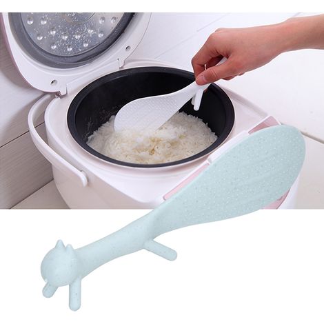 Niedlicher, eichhörnchenförmiger Reislöffel, antihaftbeschichtet, zum Kochen (grün) (1/5)