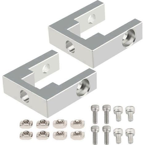 Support de fixation en profilé aluminium MGN12 pour guide linéaire avec vis, compatible avec Ender 3 série 2020 (2020)