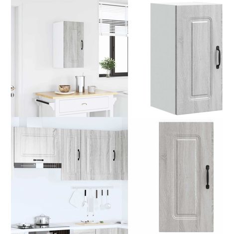 vidaXL Küchen-Hängeschrank Kalmar Grau Sonoma Holzwerkstoff (1/5)