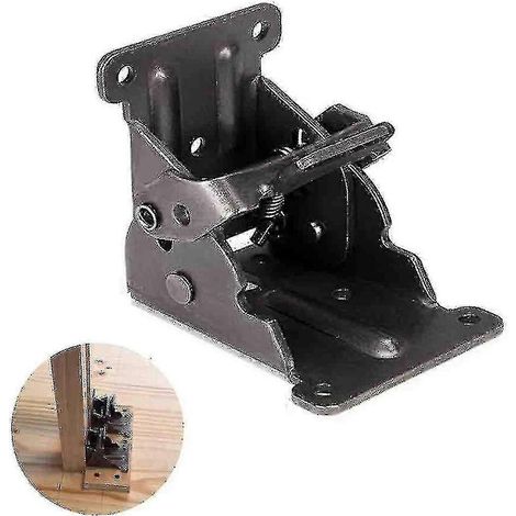 Support pliable en 1/4 de pièce, pieds autobloquants de 0 à 90 degrés, charnière, rallonge de table, édition cadeau idéale 0820 (1/4)