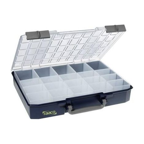Raaco CarryLite Valigetta di Stoccaggio Blu 20 Scomparti