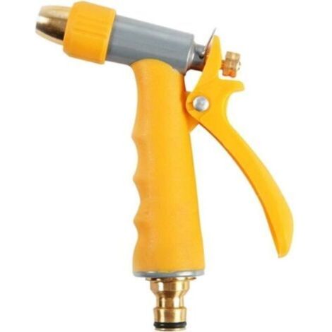 Gartenschlauch-Spritzpistole, Hochdruck-Wasserpistole mit verstellbarem, weichem Griff, Sprühdüse, Gartenschlauch geeignet zum Bewässern und Autowaschen (03) (1/4)