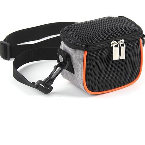1 Sac de transport pour petits animaux, sangle ajustable, maille respirante, intérieur doux, pour hamster lapin écureuil/