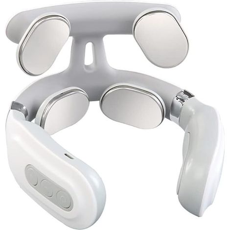 Masseur électrique à impulsions cervicales pour Le Cou, équipement de Massage Portable sans Fil avec 6 Modes de Massage et 9 Niveaux d'intensité, Une clé pour Ouvrir, pour Les têtes de Relaxation, So