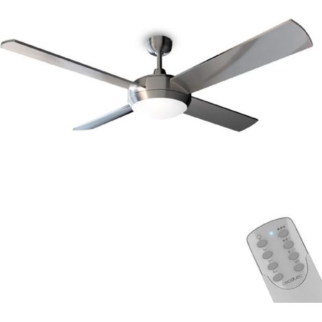 Ventilatore da soffitto con telecomando da 132 cm – 60 W – 3 velocità – Timer 1/4/8 ore – Luce LED – Sistema di inversione estate/inverno (1/5)