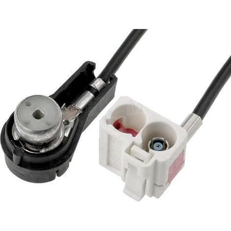 Adaptateur Antenne Fakra F ISO F coude - 0.23m compatible avec Audi RNS-E