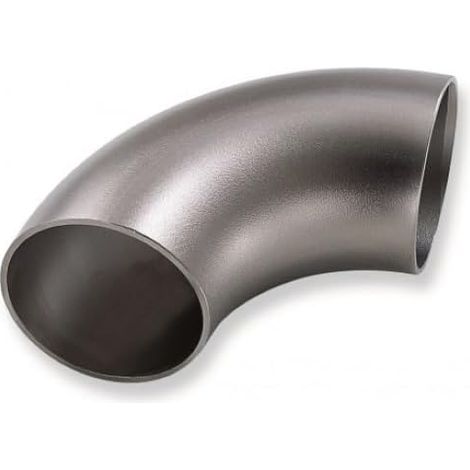 Coude acier inoxydable 90° - 1 pièce - Acier 304L - Raccordement tube Ø60mm - Installation plomberie industrielle - Épaisseur 2mm