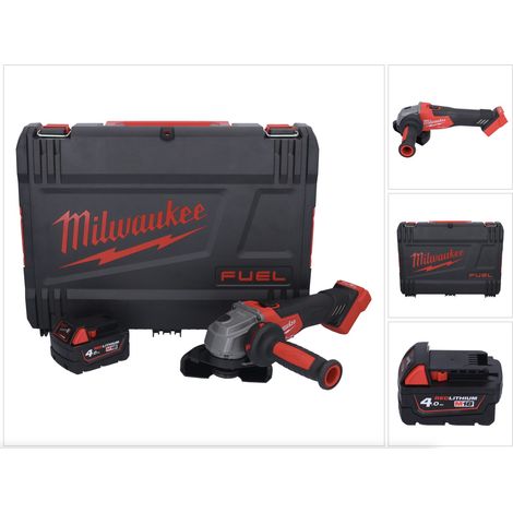 Milwaukee M18 FSAG115X-401X Akku Winkelschleifer 18 V 115 mm Brushless + 1x Akku 4,0 Ah + HD Box - ohne Ladegerät