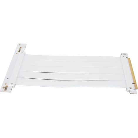 PCIe 4.0 x16 High-Speed Flexible Extension Cable for RTX 4090 Graphics Card, White, 50 cm/19.7 inch