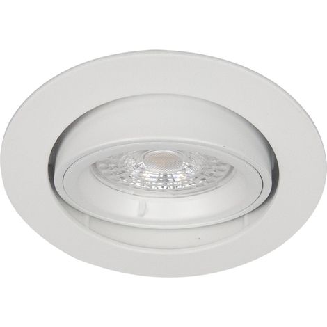 Spot BE BETTER - 1/4 de tour GU10 rond orientable, blanc mat IP20 - EUROPOLE - 2414 (1/3)