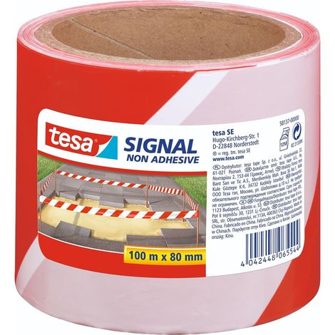 Ruban de signalisation tesa warning tape durable haute visibilité