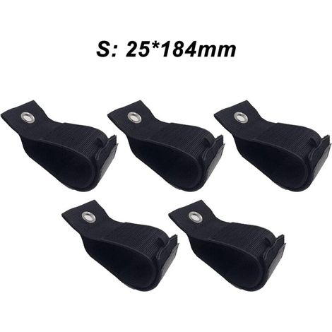 Adatte per confezione da 5 cinghie di fissaggio in nylon nero, ideali per organizzare e riporre oggetti in camion, barche e camper.