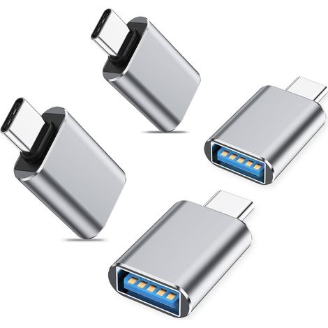 Lot de 4 adaptateurs USB-C vers USB 3.0 - Convertisseur de données et de charge haute vitesse (1/5)