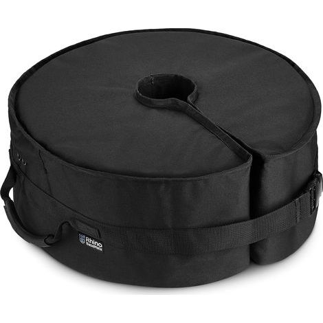 Pied de parasol rond, ouverture latérale, 45 cm Compatible avec tous les pieds de parasol à ouverture latérale et tous les pieds de parasol d'extérieur Installation facile (noir) (1/5)