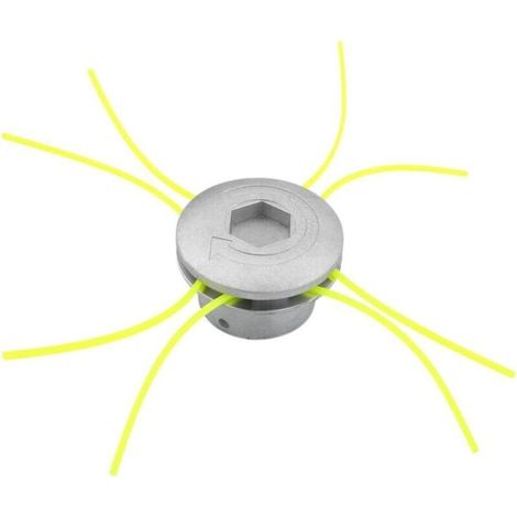 Tête de débroussailleuse universelle en aluminium Têtes de débroussailleuse de rechange Jeu de cordes Accessoire de débroussailleuse pour gazon Outils électriques Débroussailleuse Robinet pour jardin (1/4)